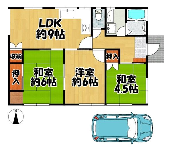 下内神平屋建