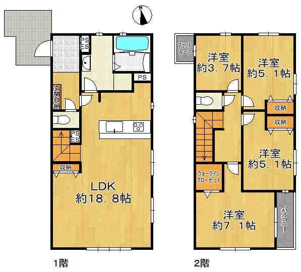 神戸市北区鹿の子台南町４丁目の新築一戸建