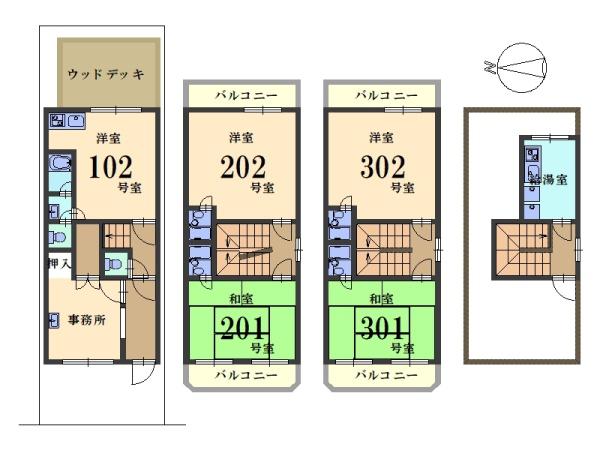 深草ヲカヤ町＿ゲストハウス