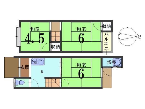 中島鳥羽離宮町＿中古テラスハウス