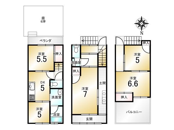 深草直違橋２丁目＿店舗付住宅（テラスハウス）