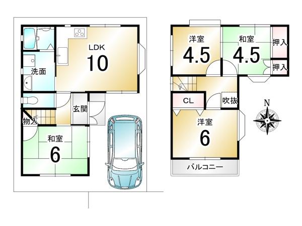 京都市伏見区深草大亀谷万帖敷町の中古一戸建て