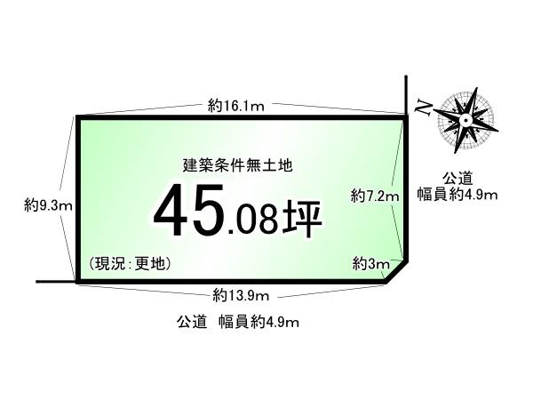 桃山南大島町＿建築条件無売土地１号地