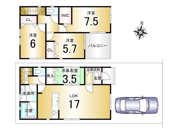 桃山南大島町＿新築一戸建１号地