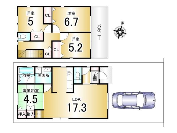 桃山南大島町＿新築一戸建２号地