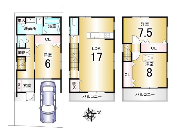 京都市伏見区深草新門丈町の中古一戸建て