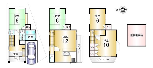 京都市伏見区横大路六反畑の中古一戸建て