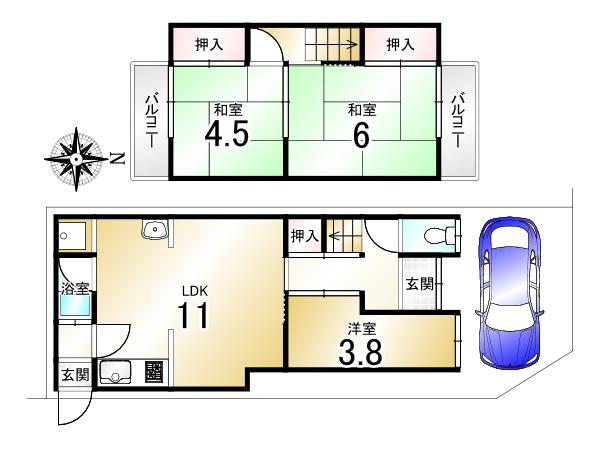 醍醐槇ノ内町＿中古テラスハウス