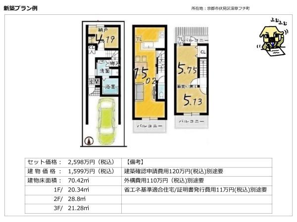 京都市伏見区深草フチ町の土地