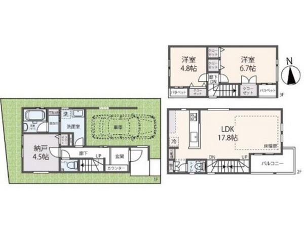 深草大亀谷西久宝寺町＿新築一戸建２号棟