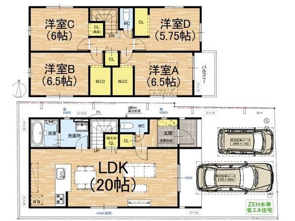 桃山与五郎町＿新築一戸建３期１号地