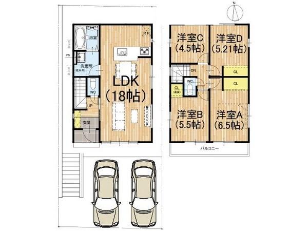 醍醐古道町＿新築一戸建１期１号地
