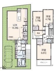 深草大亀谷西寺町＿新築一戸建Ｂ棟
