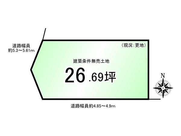 醍醐柏森町＿建築条件無売土地