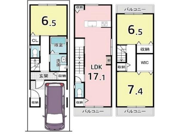 深草大島屋敷町＿新築一戸建