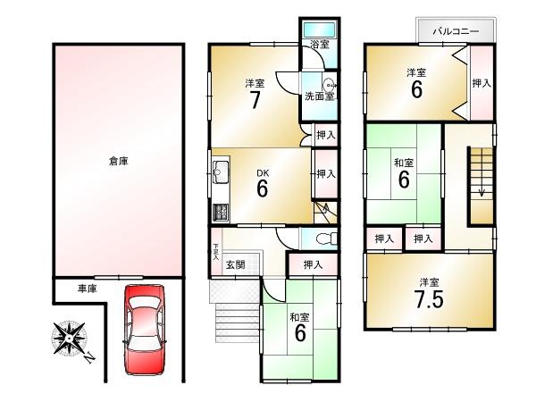 竹田七瀬川町＿中古一戸建