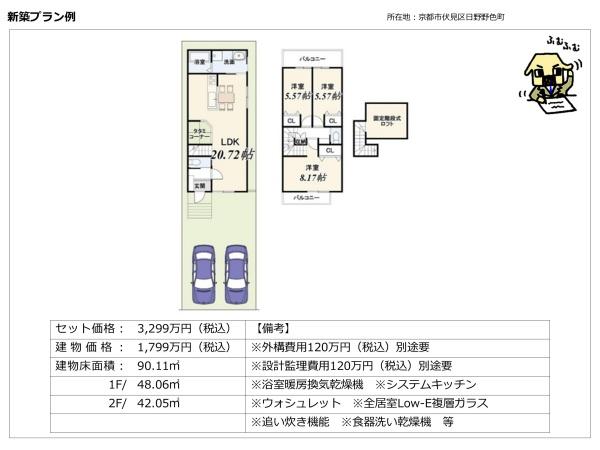 京都市伏見区日野野色町の土地