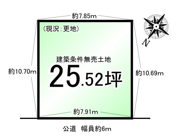 向島津田町＿建築条件無売土地１号地