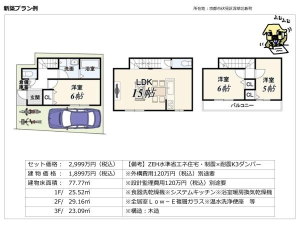 深草北新町＿建築条件付売土地