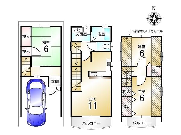 深草越後屋敷町＿中古一戸建