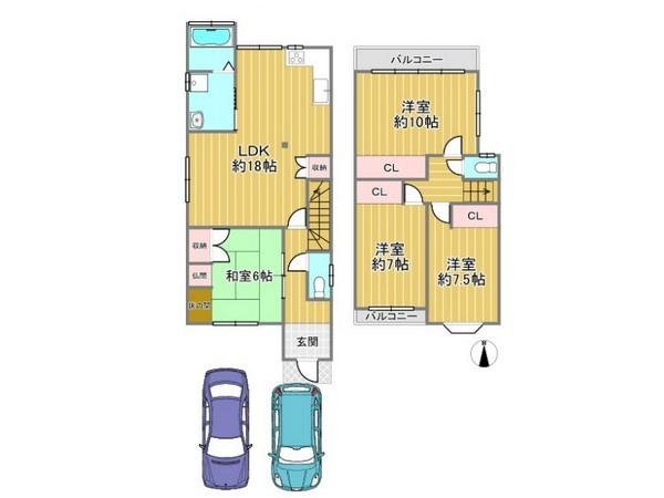 深草大亀谷万帖敷町＿中古一戸建