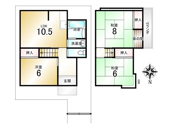 深草大亀谷万帖敷町＿中古一戸建