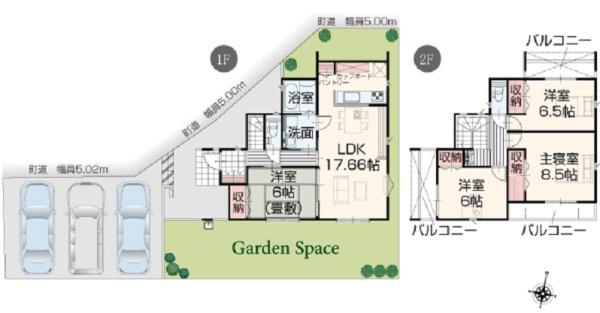 AiTOWN北方町加茂1号棟(全8棟)