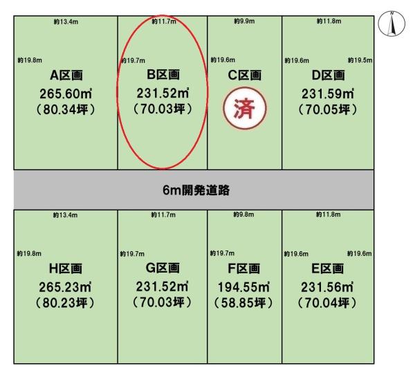 BirdGarden大垣市昼飯町第2B区画(全8区画)