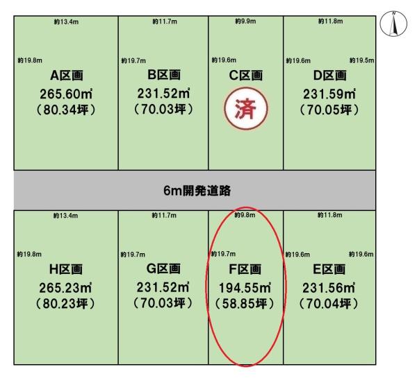 BirdGarden大垣市昼飯町第2F区画(全8区画)