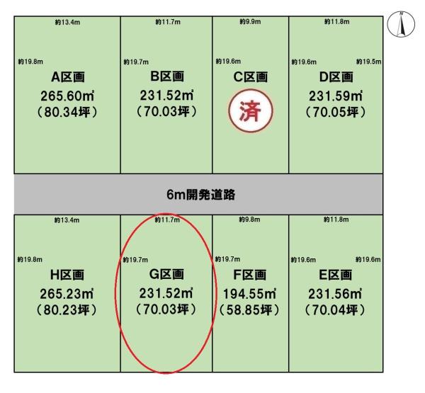 BirdGarden大垣市昼飯町第2G区画(全8区画)
