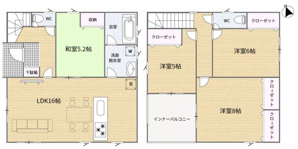 Cradlegarden大垣市南若森町第21号棟(全2棟)