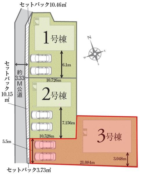 LIGNAGE大垣市浅草3号棟(全3棟)