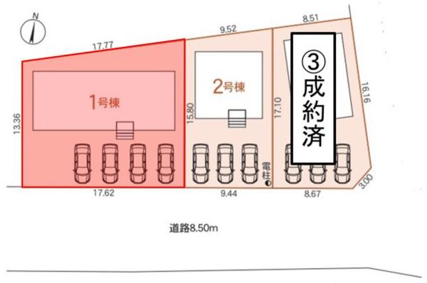 Cradlegarden大垣市津村町1号棟(全3棟)