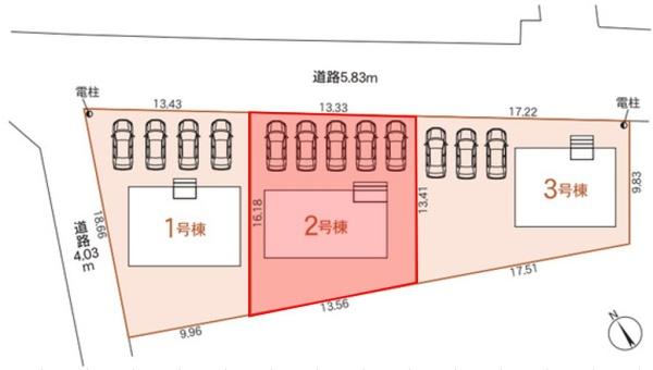 Gradlegarden羽島市竹鼻町2号棟(全3棟)