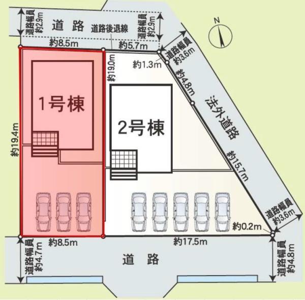 Gradlegarden瑞穂市野田新田1号棟(全2棟)