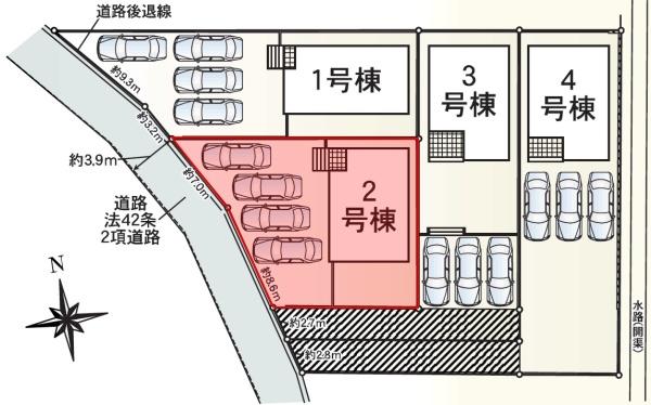 Cradlegarden大垣市内原2号棟(全4棟)