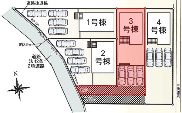 Cradlegarden大垣市内原3号棟(全4棟)