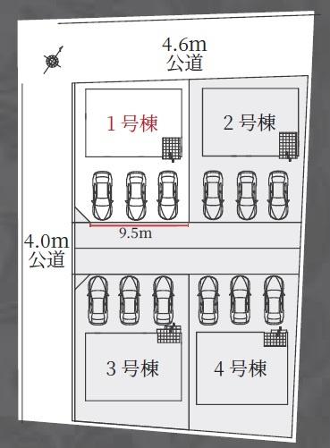 羽島市福寿町1号棟(全4棟)