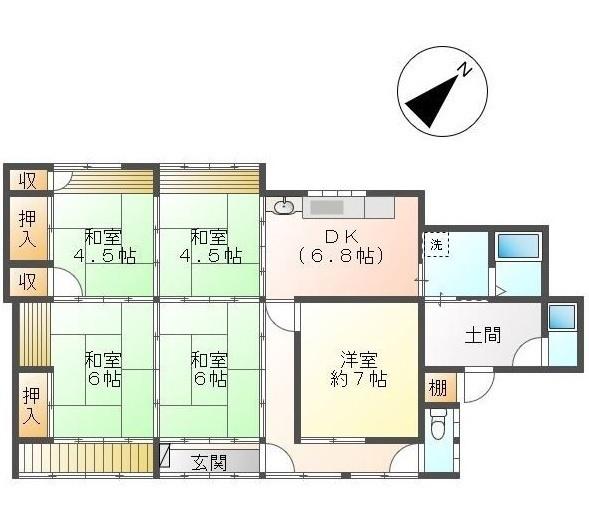 倉敷市船穂町柳井原の中古一戸建て