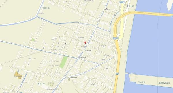 倉敷市玉島上成の中古一戸建て(現地案内図)