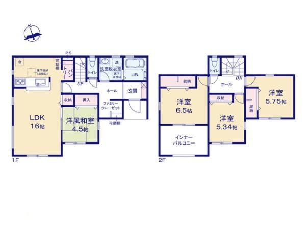 リーブルガーデン岡山南区築港緑町第２　１号棟