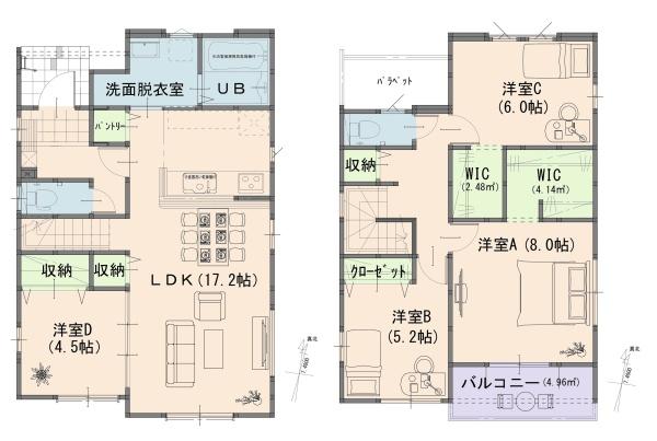 岡山市北区平野１期　１号棟