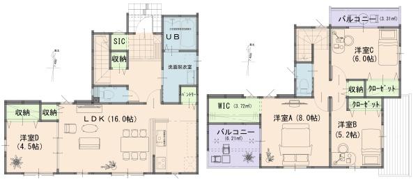 岡山市北区平野１期　２号棟