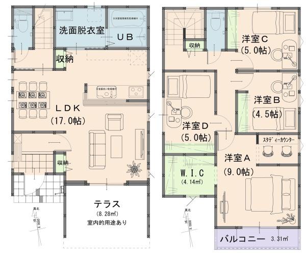 岡山市中区原尾島2丁目2期　2号棟