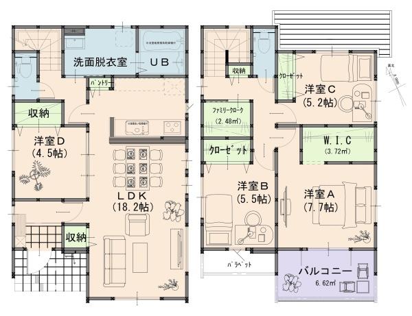 倉敷市片島町１期　１号棟