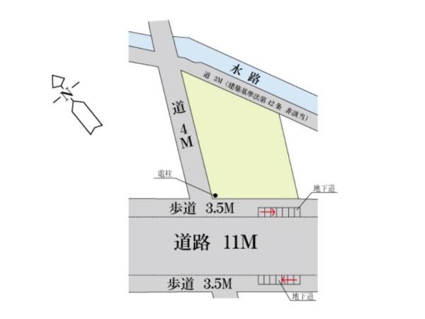 倉敷市福田町古新田の土地(間取り)