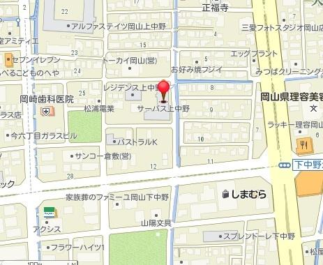 サーパス上中野(現地案内図)