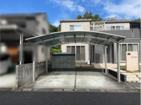 津山市東一宮の中古一戸建て(駐車場)