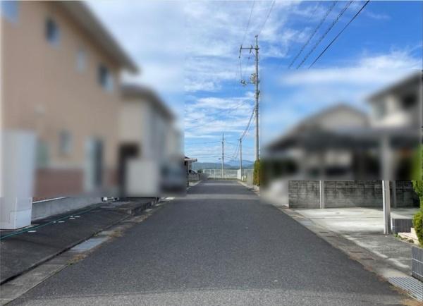 津山市東一宮の中古一戸建て(前面道路含む現地写真)
