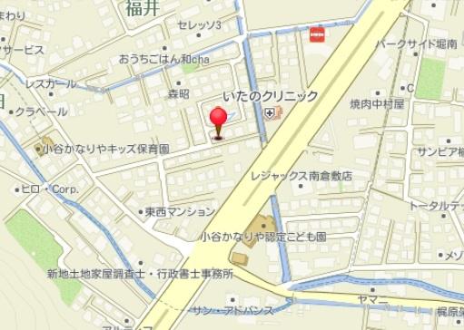 倉敷市福井の中古一戸建て(現地案内図)